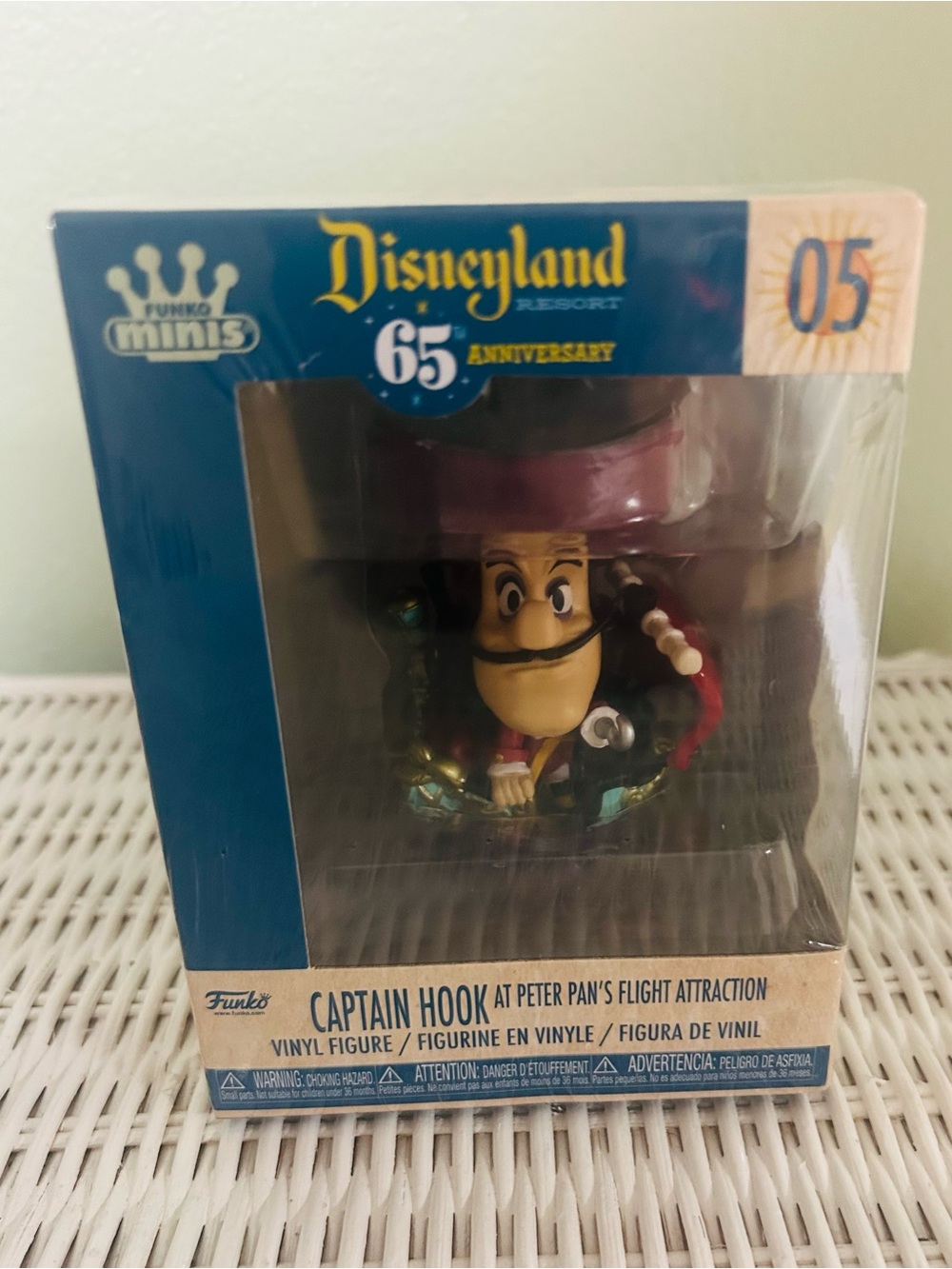Disneyland 65th Anniversary Funko Pop Captain Hook—-New in Original Package